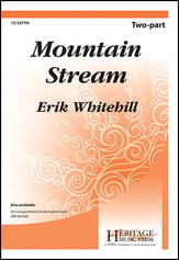 Mountain Stream Two-Part choral sheet music cover